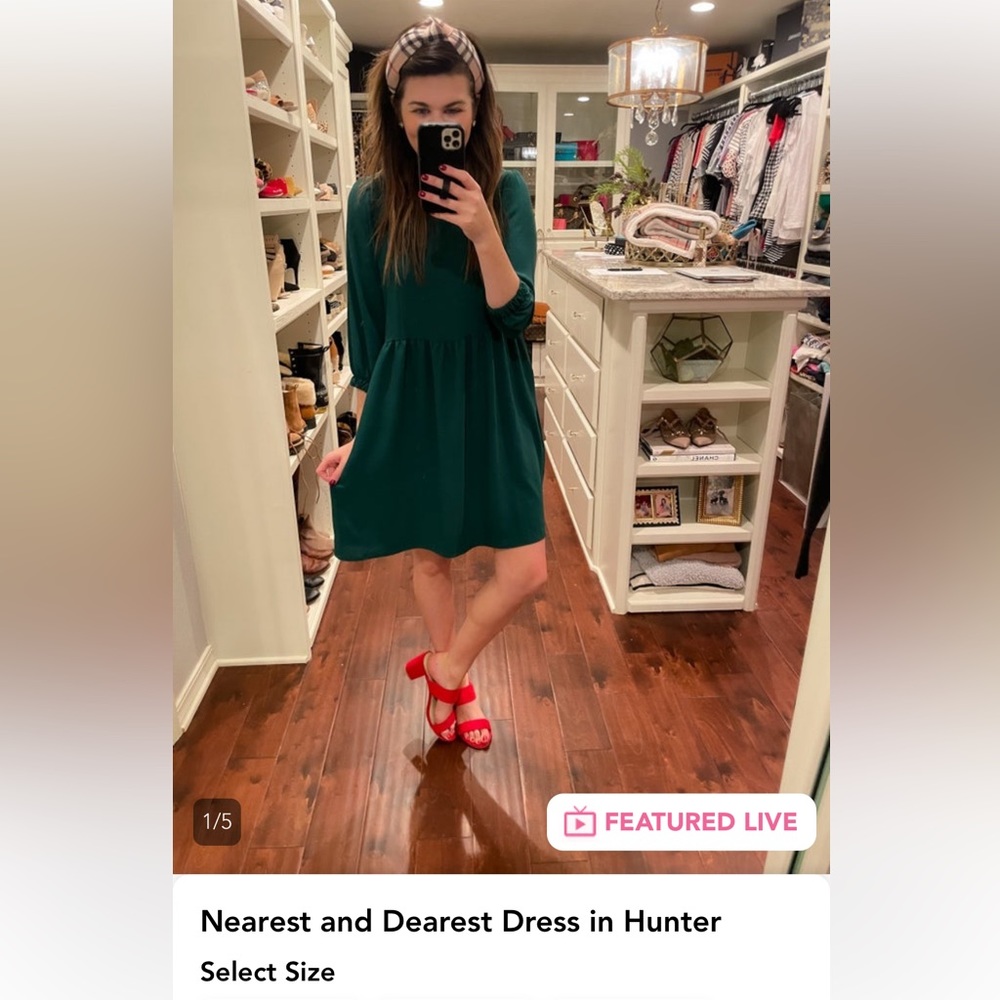 Nearest and dearest dress (hunter green)